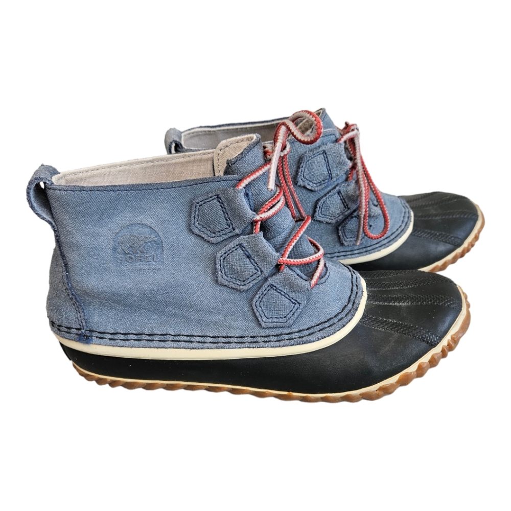 Sorel Women's Out 'N About Waterproof Leather Duck Boot Size 7.5